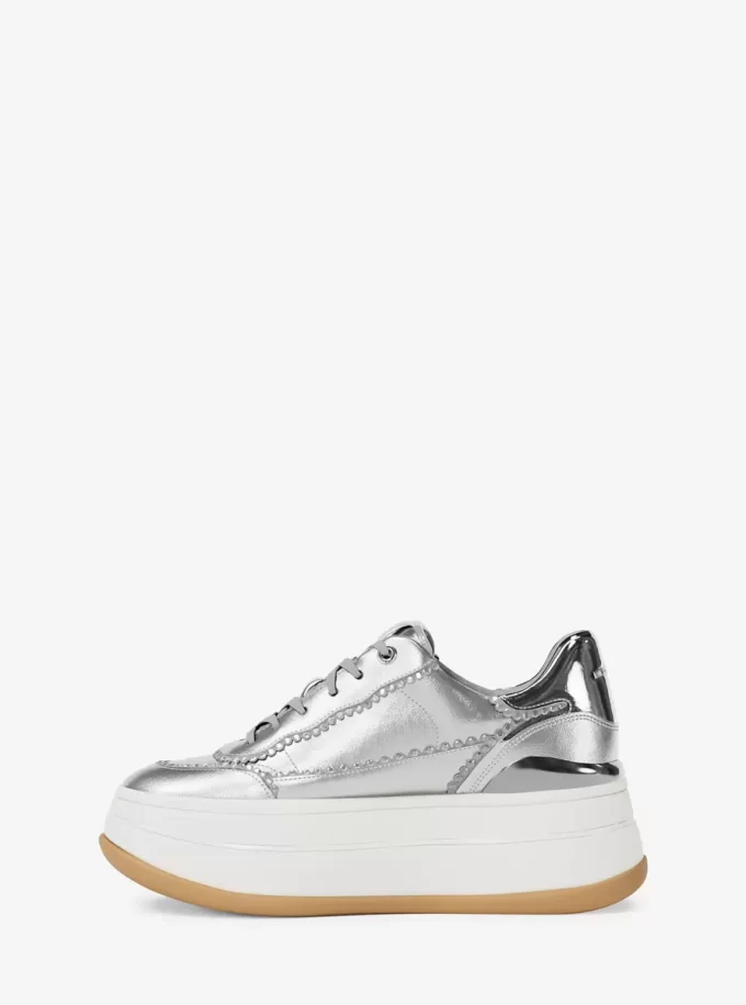 Hayes Ozdobne Metaliczne Skórzane Buty Platformowe
