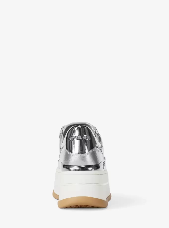Hayes Ozdobne Metaliczne Skórzane Buty Platformowe