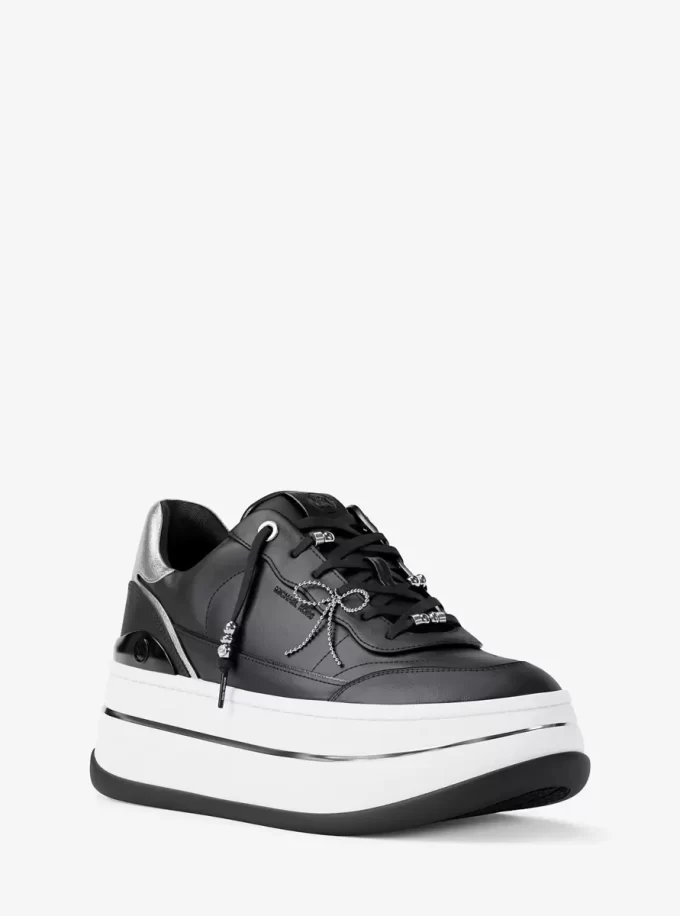 Hayes Ozdobne Skórzane Buty Platformowe Hayes Ozdobne Skórzane Buty Platformowe