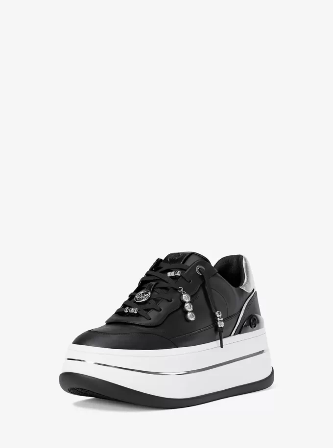 Hayes Ozdobne Skórzane Buty Platformowe Hayes Ozdobne Skórzane Buty Platformowe