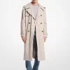 Inox Oversize’owy płaszcz typu trenchcoat z mieszanki bawełny Inox Oversize’owy płaszcz typu trenchcoat z mieszanki bawełny