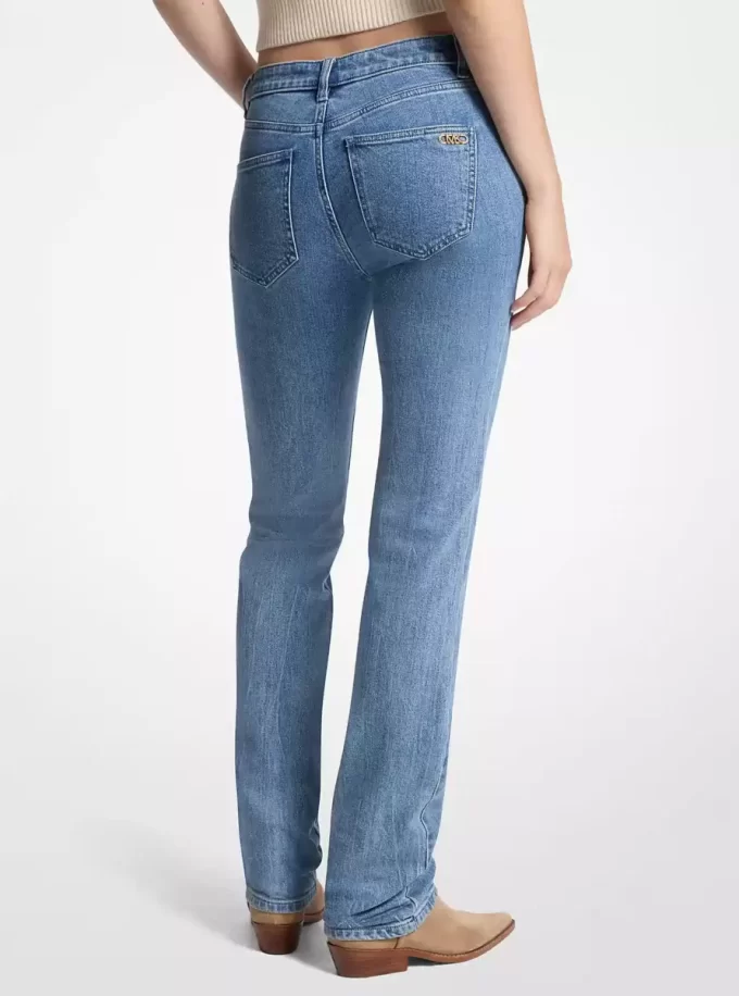 Jeansy typu cygaretki z elastycznego denimu Jeansy typu cygaretki z elastycznego denimu