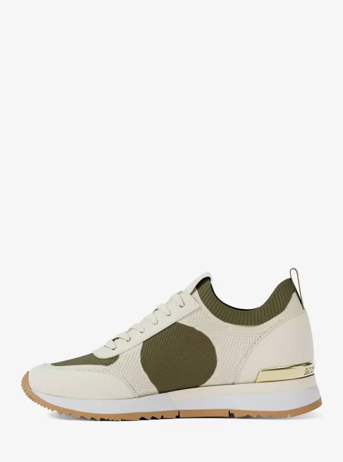 Jenkins Dwukolorowe, rozciągliwe, dzianinowe buty sportowe Jenkins Dwukolorowe, rozciągliwe, dzianinowe buty sportowe
