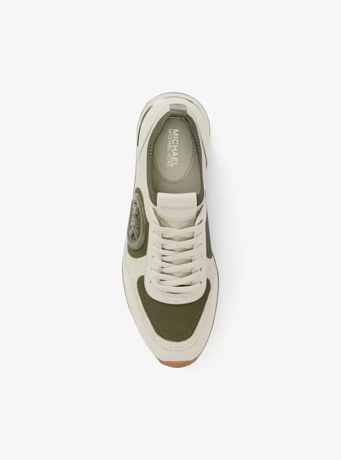 Jenkins Dwukolorowe, rozciągliwe, dzianinowe buty sportowe Jenkins Dwukolorowe, rozciągliwe, dzianinowe buty sportowe