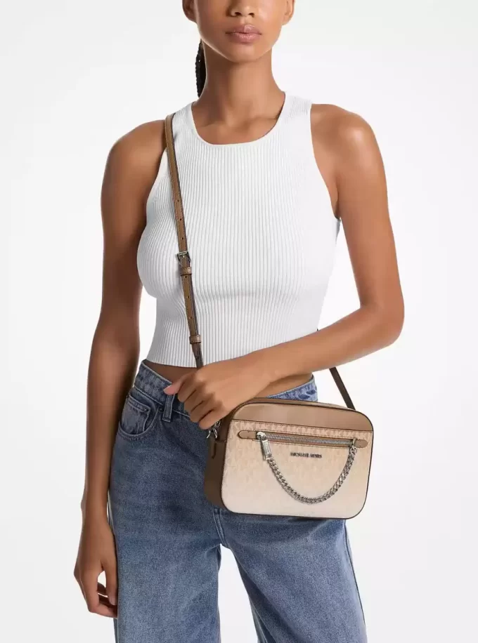 Jet Set Duża Ombré Signature Logo Crossbody Body Jet Set Duża Ombré Signature Logo Crossbody Body