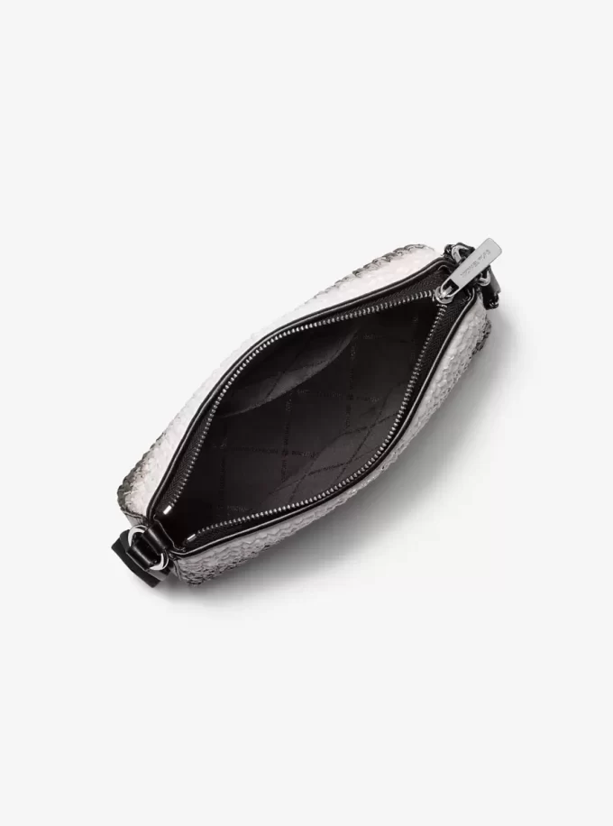 Jet Set Mała torebka crossbody ze słomy w kolorze ombre z etui na Apple Airpods Pro® Jet Set Mała torebka crossbody ze słomy w kolorze ombre z etui na Apple Airpods Pro®