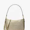 Jet Set Średniej wielkości metaliczna torba typu crossbody z logo Signature Jet Set Średniej wielkości metaliczna torba typu crossbody z logo Signature