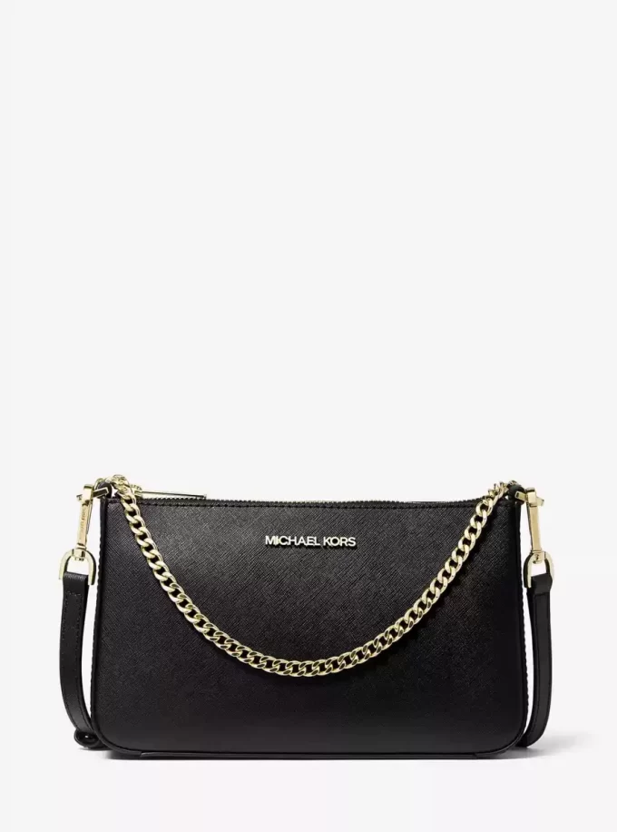 Jet Set Średniej wielkości torebka typu crossbody ze skóry saffiano