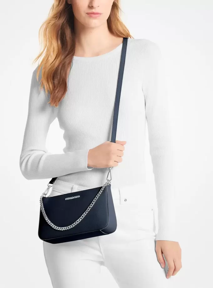 Jet Set Średniej wielkości torebka typu crossbody ze skóry saffiano Jet Set Średniej wielkości torebka typu crossbody ze skóry saffiano