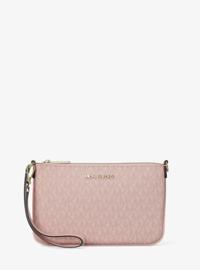 Jet Set Small Signature Logo Convertible Wristbag Jet Set Small Signature Logo Convertible Wristbag