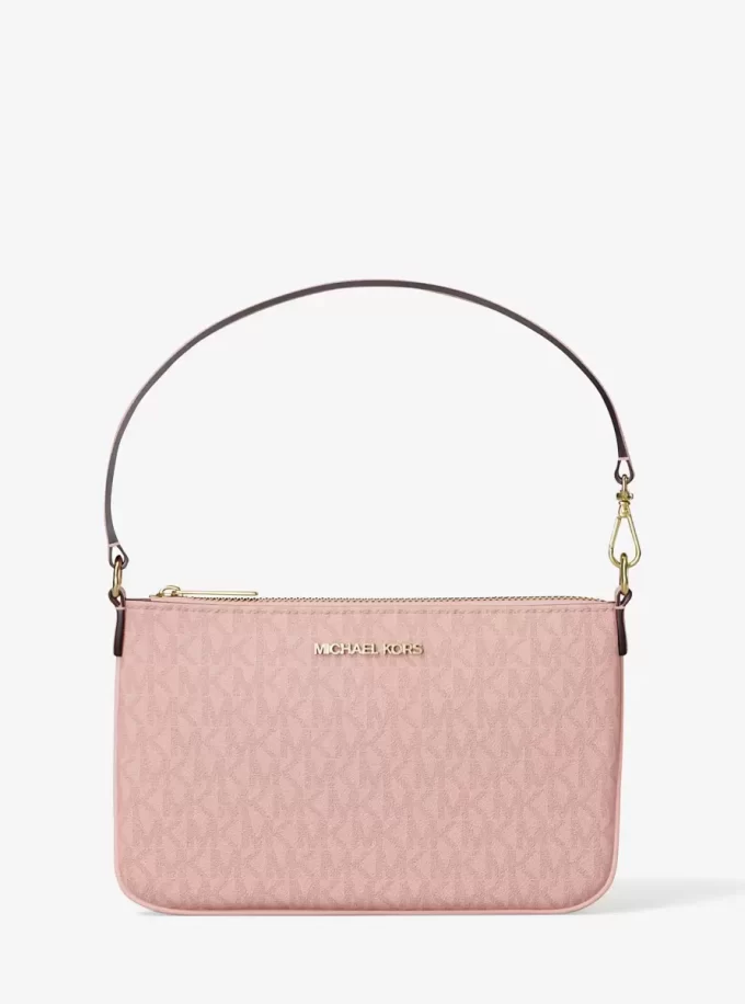 Jet Set Small Signature Logo Convertible Wristbag Jet Set Small Signature Logo Convertible Wristbag