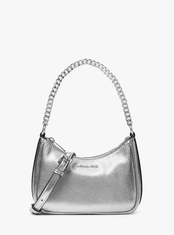 Jet Set Travel Mała metalowa torba typu crossbody z możliwością przekształcenia Jet Set Travel Mała metalowa torba typu crossbody z możliwością przekształcenia