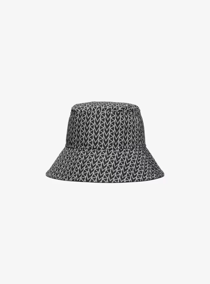 Kapelusz typu bucket z logo MK2000 z żakardu