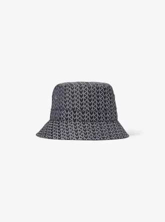Kapelusz typu bucket z logo MK2000 z żakardu