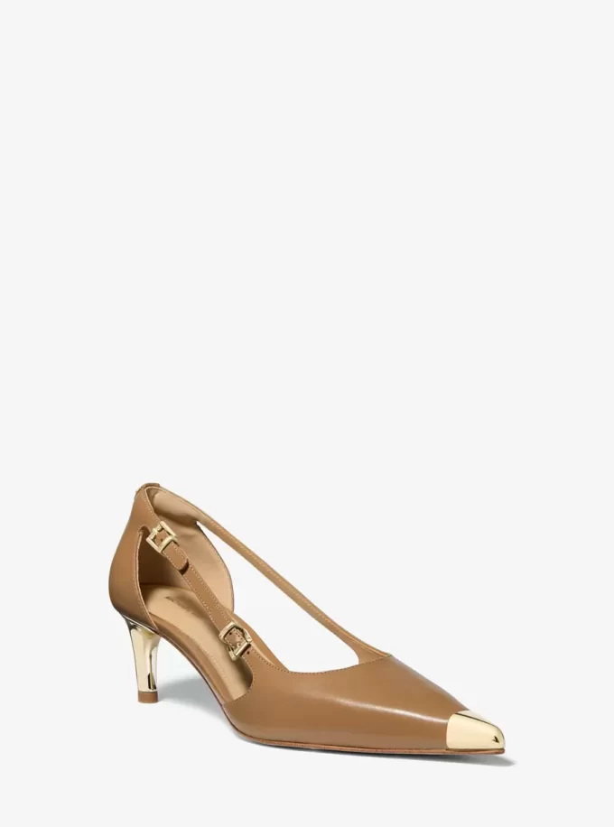 Kasia Leather Kitten Pump Kasia Leather Kitten Pump