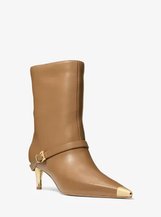 Kasia Skórzane Buty z Klamrą