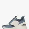 Katrina Mixed-Media Wedge Trainer Katrina Mixed-Media Wedge Trainer