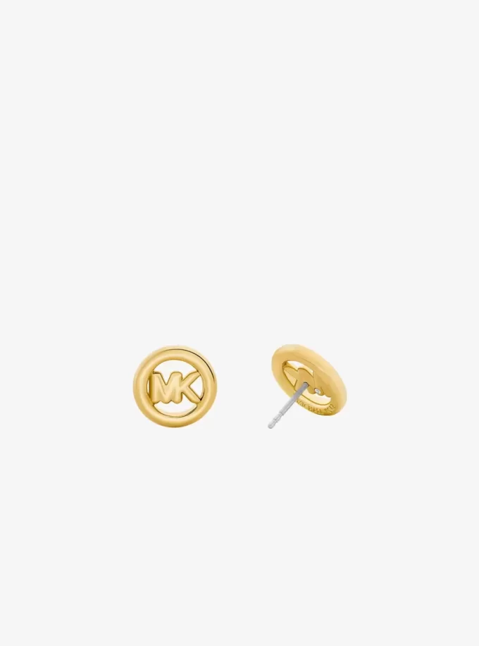 Kolczyki z zawieszką z małym logo Kolczyki z zawieszką z małym logo