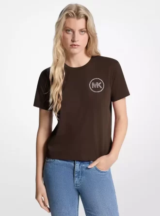 Koszulka z organicznej bawełny z ozdobnym logo