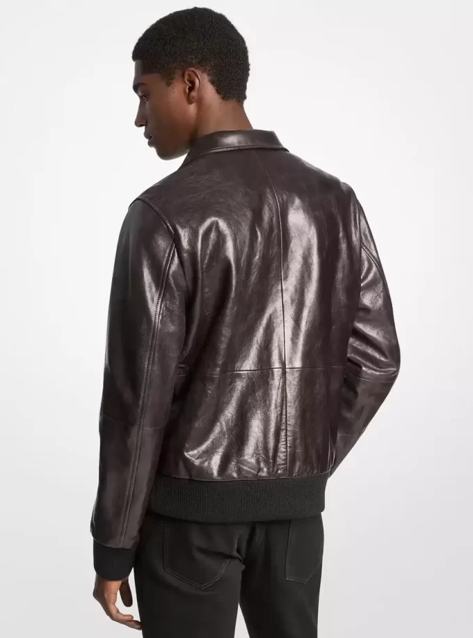 Kurtka Harrington ze skóry w stylu vintage Kurtka Harrington ze skóry w stylu vintage