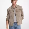 Kurtka koszulowa z denimu z zaokrąglonym dołem Kurtka koszulowa z denimu z zaokrąglonym dołem
