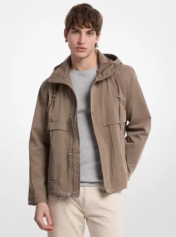 Kurtka wiatrówka z nylonu twill Kurtka wiatrówka z nylonu twill