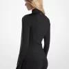 Kurtka z nylonu stretch z taśmą z logo Kurtka z nylonu stretch z taśmą z logo