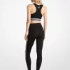 Legginsy z wysokim stanem i elastyczną taśmą z logo