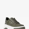 Lexi Embellished Mixed-Media Sneaker Lexi Embellished Mixed-Media Sneaker