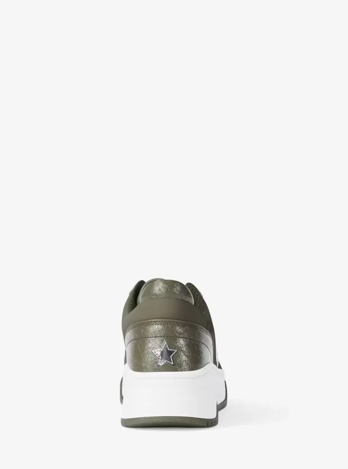 Lexi Embellished Mixed-Media Sneaker Lexi Embellished Mixed-Media Sneaker