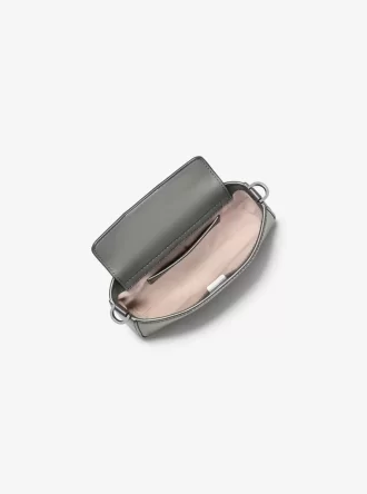 Mała, polerowana, skórzana torba typu crossbody Bryant