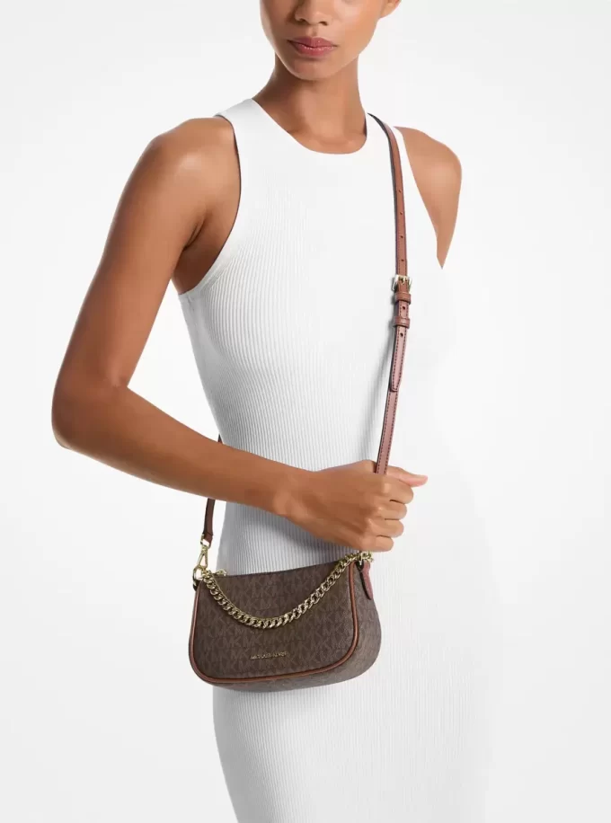 Mała torebka typu crossbody Carmela z logo Signature Mała torebka typu crossbody Carmela z logo Signature