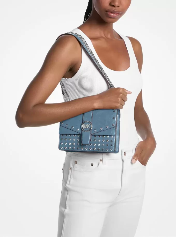 Mała torebka typu crossbody z ćwiekami Greenwich Mała torebka typu crossbody z ćwiekami Greenwich