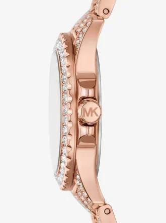 Mini zegarek Everest Pavé w kolorze różowego złota