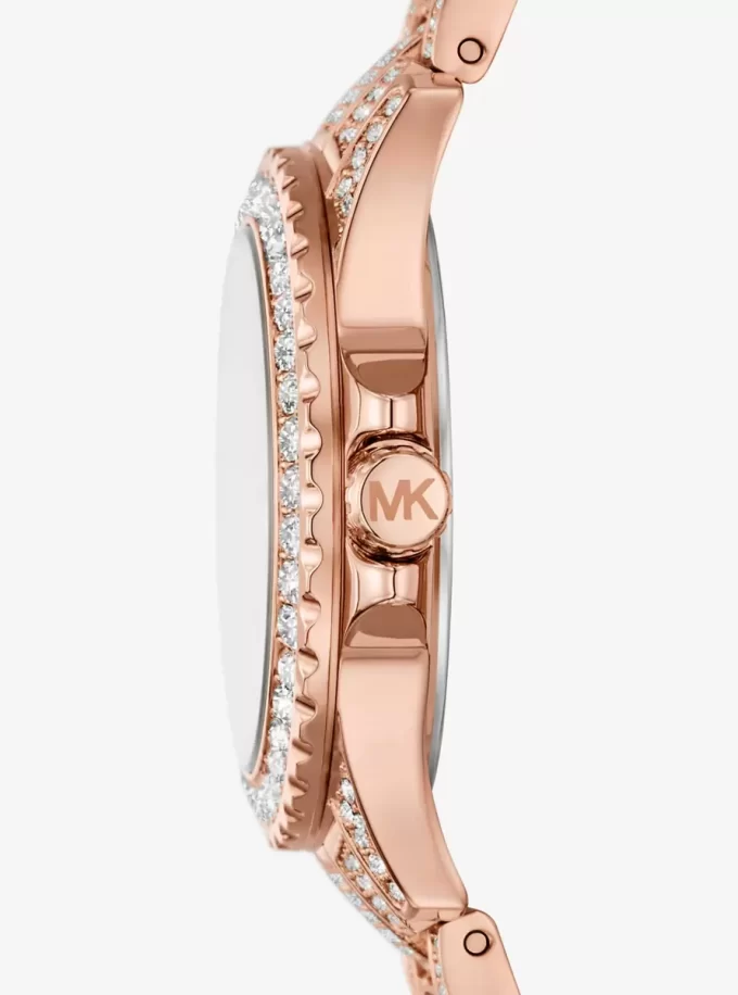 Mini zegarek Everest Pavé w kolorze różowego złota Mini zegarek Everest Pavé w kolorze różowego złota