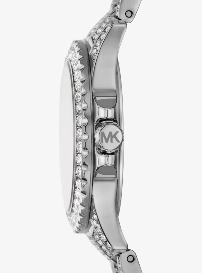 Mini zegarek Everest Pavé w kolorze srebrnym