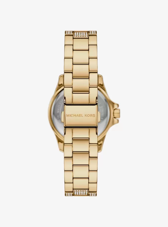 Mini zegarek Everest Pavé w kolorze złotym Mini zegarek Everest Pavé w kolorze złotym