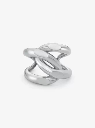 Nadwymiarowa, mosiężna, platerowana szlachetnym metalem, bransoleta Curb-Link