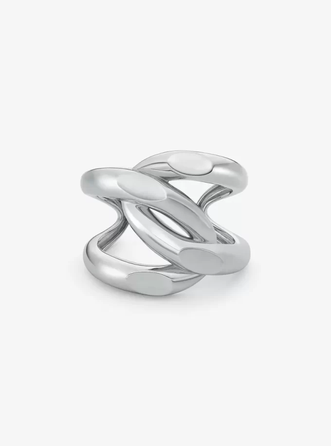 Nadwymiarowa, mosiężna, platerowana szlachetnym metalem, bransoleta Curb-Link Nadwymiarowa, mosiężna, platerowana szlachetnym metalem, bransoleta Curb-Link