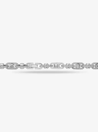 Naszyjnik Astor Link Extra-Large Pavé z mosiądzu platerowanego szlachetnym metalem