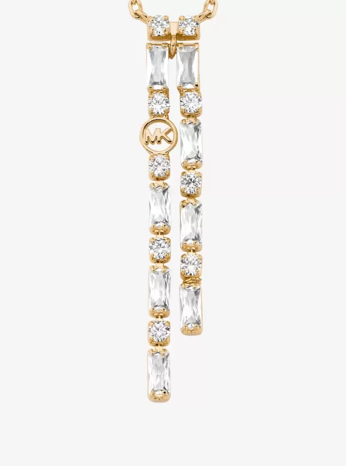 Naszyjnik Pavé Baguette Drop Naszyjnik Pavé Baguette Drop