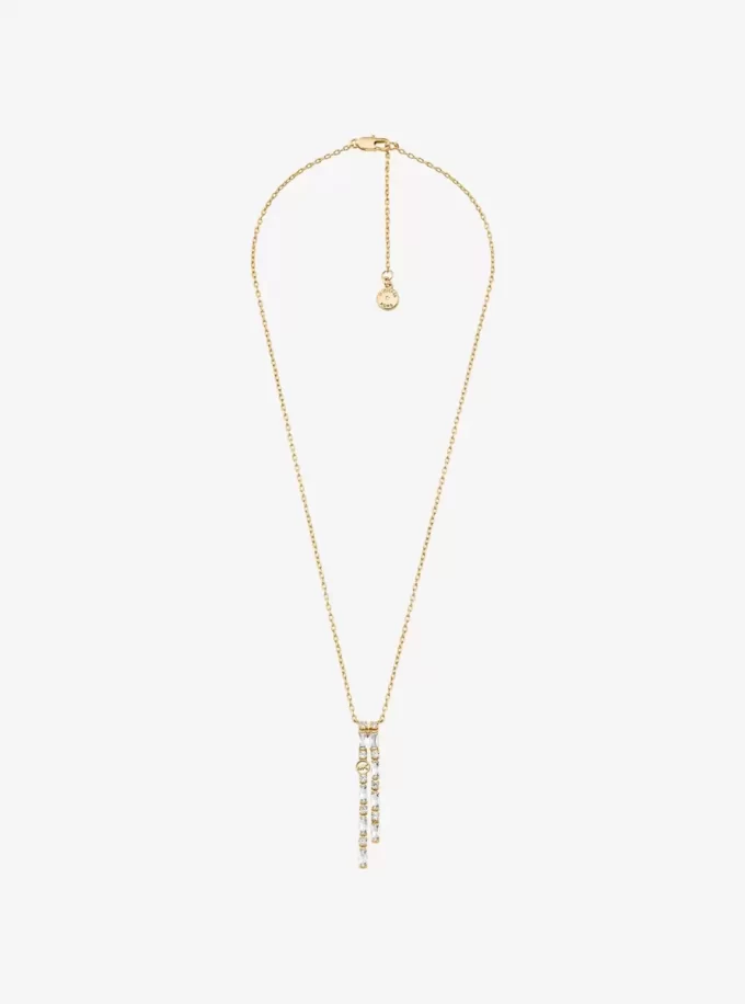 Naszyjnik Pavé Baguette Drop Naszyjnik Pavé Baguette Drop