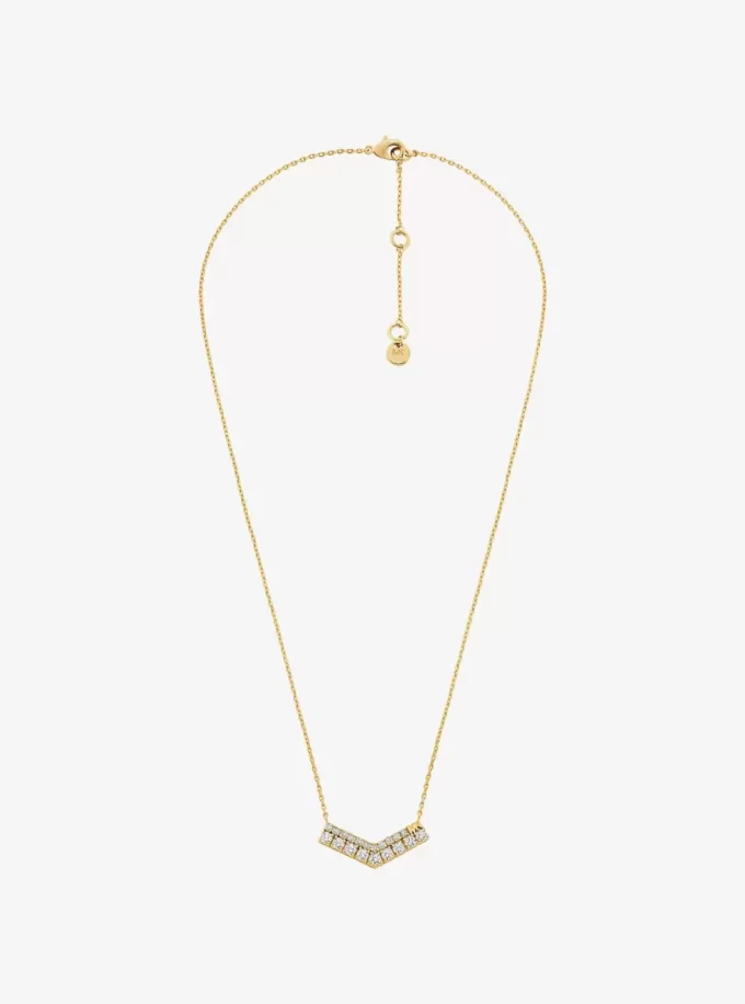 Naszyjnik Pavé Chevron Naszyjnik Pavé Chevron