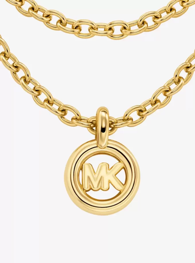 Naszyjnik z ogniwami łańcuszka MK Pop Charm Naszyjnik z ogniwami łańcuszka MK Pop Charm