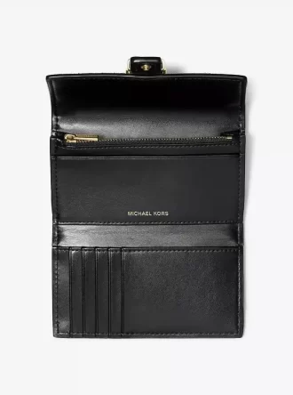 Nolita Średni portfel z logo Signature Tri-Fold