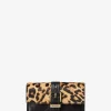 Nolita Średniej wielkości portfel trzyczęściowy z nadrukiem w panterkę z cielęcej sierści i skóry Nolita Średniej wielkości portfel trzyczęściowy z nadrukiem w panterkę z cielęcej sierści i skóry