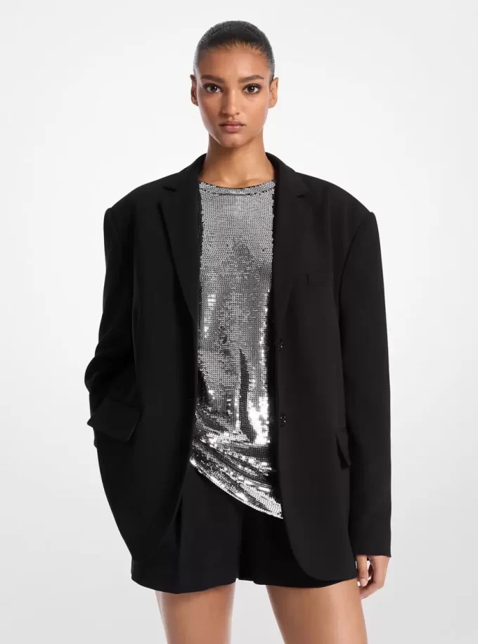 Oversize’owa marynarka z krepy Oversize’owa marynarka z krepy