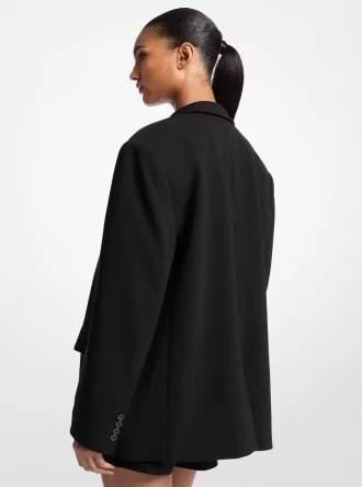 Oversize’owa marynarka z krepy
