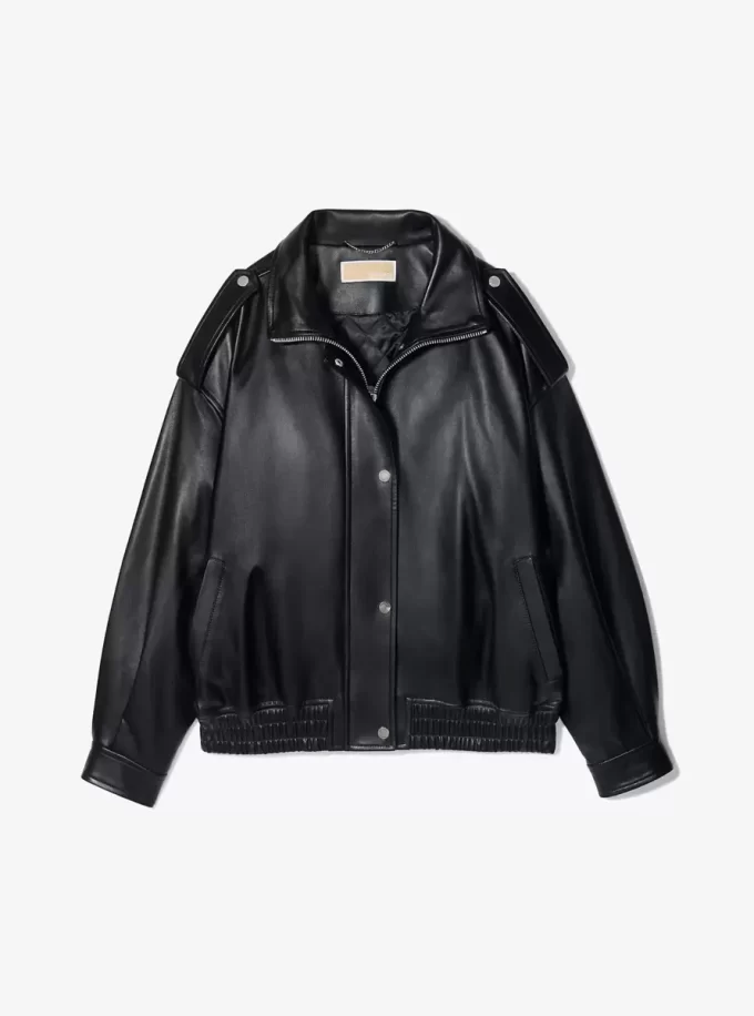 Oversize’owa skórzana kurtka typu buson Oversize’owa skórzana kurtka typu buson