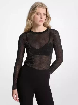 Ozdobny top z siateczki